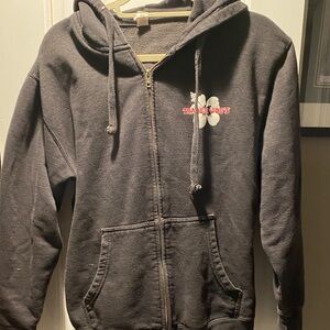 Black Zip-Up Hoodie